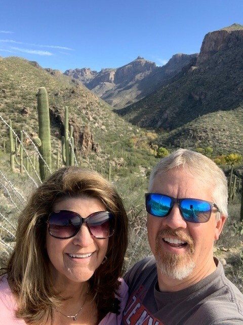 Pete Gazlay and wife mountains